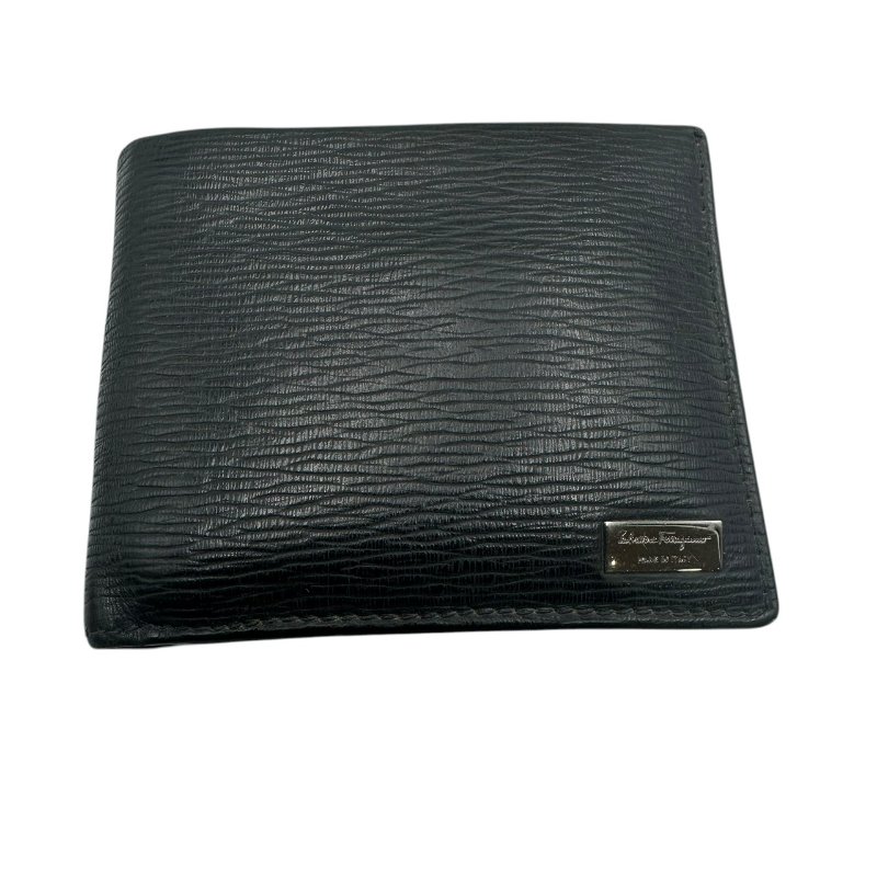 【美收精品】Ferragamo 黑色短夾 C-337【隔月月中將轉賣至日本 上架期限30天】-0