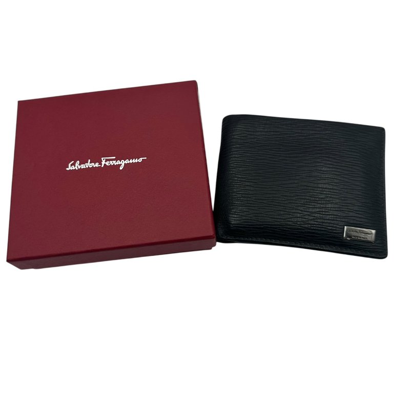 【美收精品】Ferragamo 黑色短夾 C-337【隔月月中將轉賣至日本 上架期限30天】-5