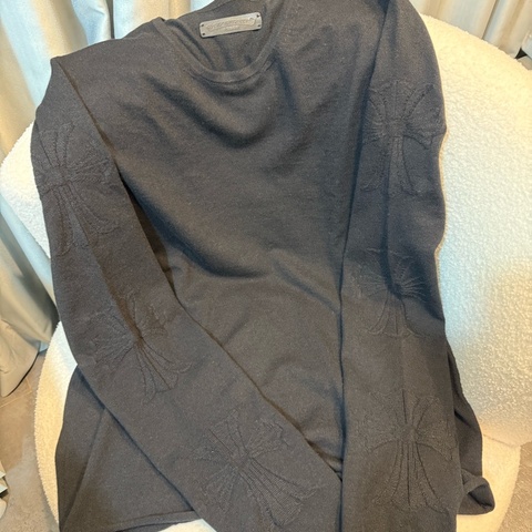 Chrome Hearts 100% cashmere Black Sweater
