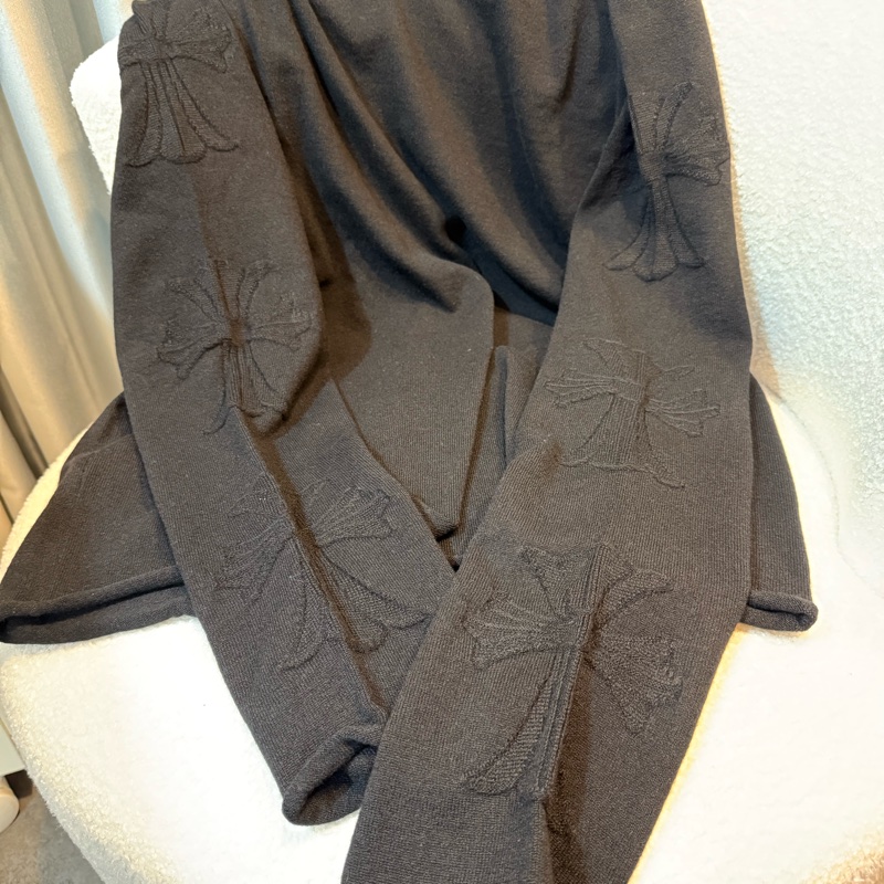 Chrome Hearts 100% cashmere Black Sweater-2