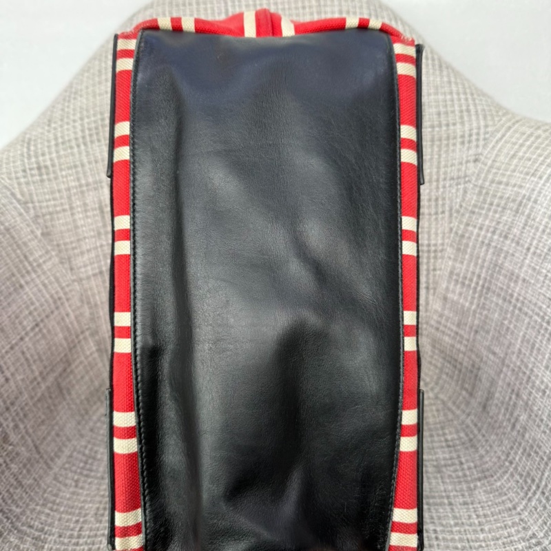 【超級便宜‼️耐磨材質✨粗用不心疼🙌🏻】Balenciaga巴黎世家 帆布拼皮條紋 手提包|托特包-4