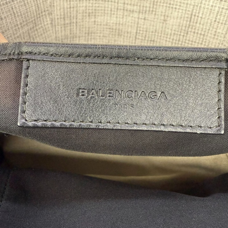 【超級便宜‼️耐磨材質✨粗用不心疼🙌🏻】Balenciaga巴黎世家 帆布拼皮條紋 手提包|托特包-8