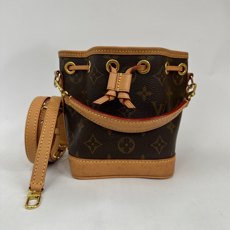 Lv 原花nano noe 手提斜背小水桶包M81266-0