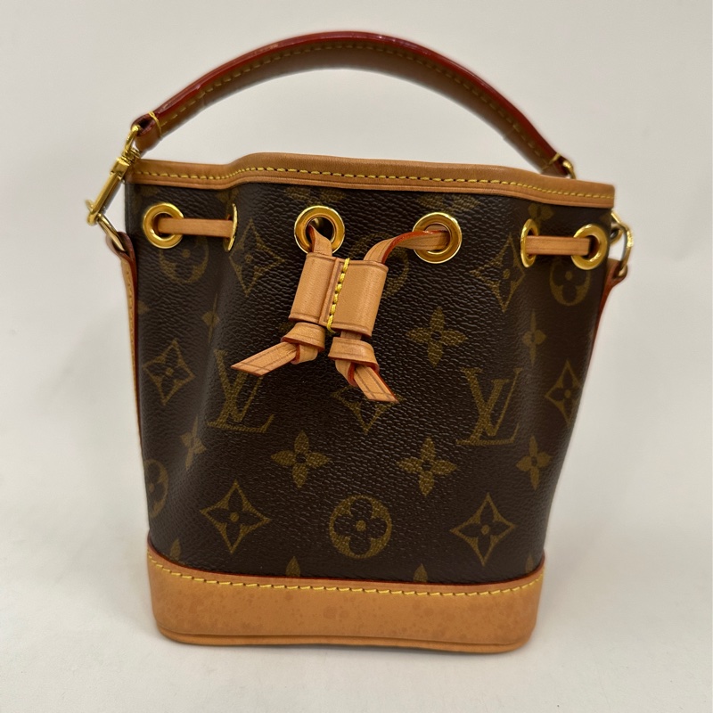 Lv 原花nano noe 手提斜背小水桶包M81266-1