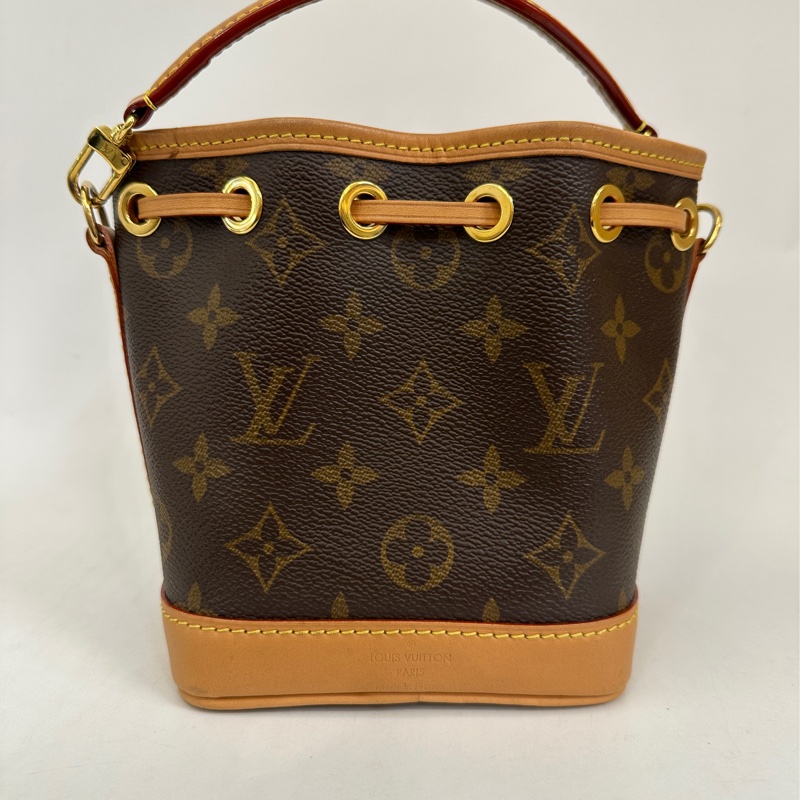 Lv 原花nano noe 手提斜背小水桶包M81266-4