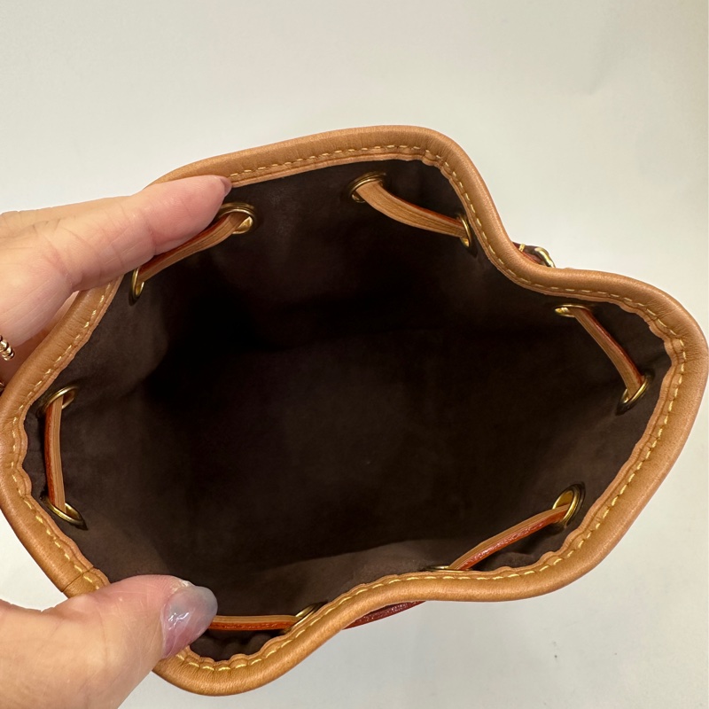 Lv 原花nano noe 手提斜背小水桶包M81266-8