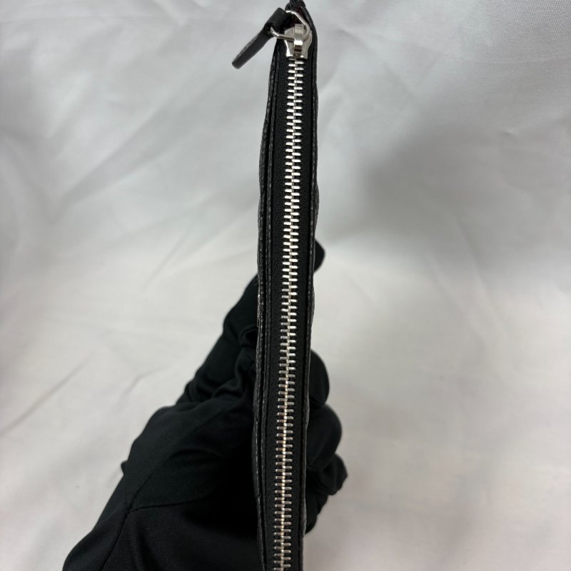 現貨 Chanel黑銀荔枝皮扁夾-21