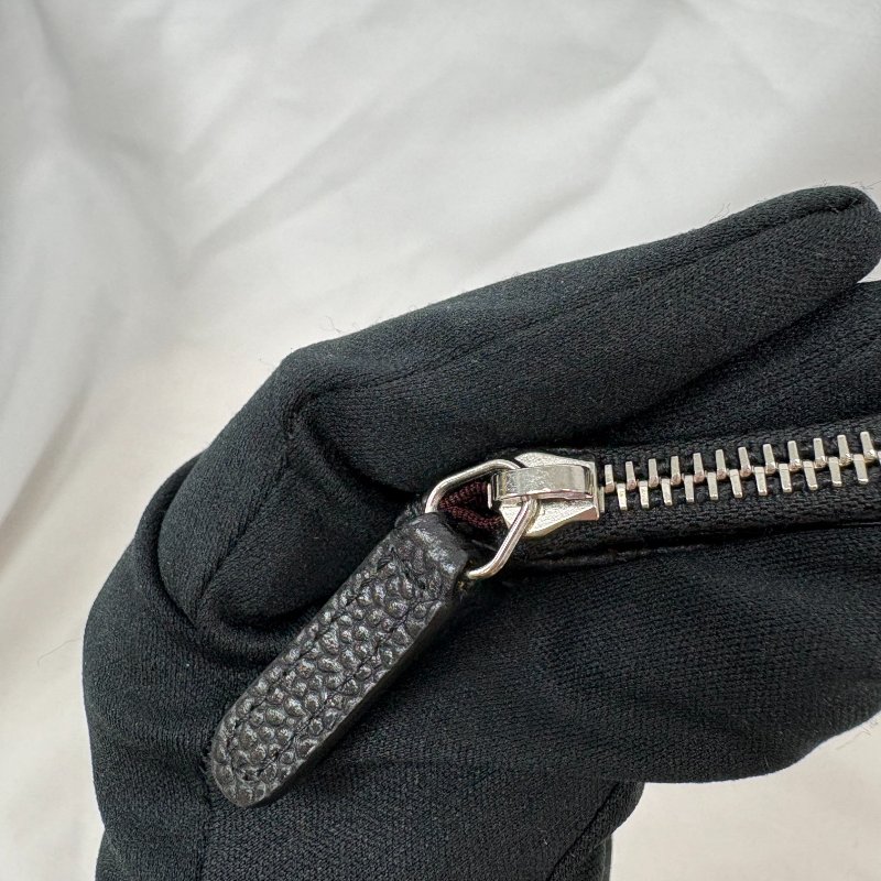 現貨 Chanel黑銀荔枝皮扁夾-23