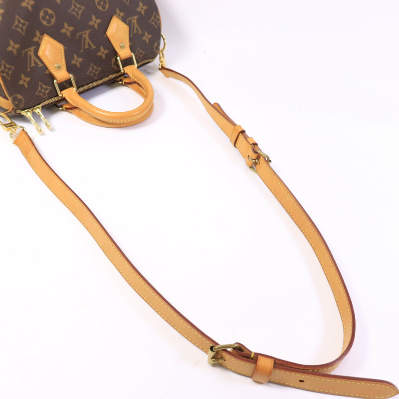 LOUIS VUITTON Monogram Speedy Bandouliere 25手挽肩背兩用袋-7