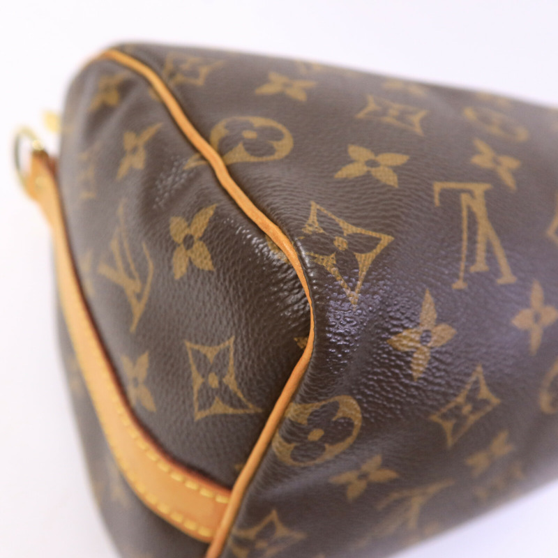 LOUIS VUITTON Monogram Speedy Bandouliere 25手挽肩背兩用袋-11