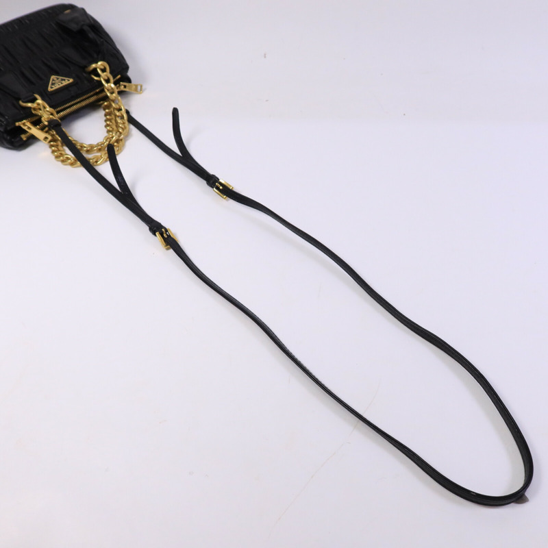 PRADA 羊皮皮革2 Way Shoulder Bag手挽肩背兩用袋-8