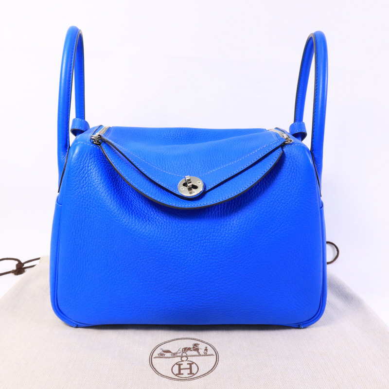 HERMES Clemence皮革Lindy 30肩背袋-8