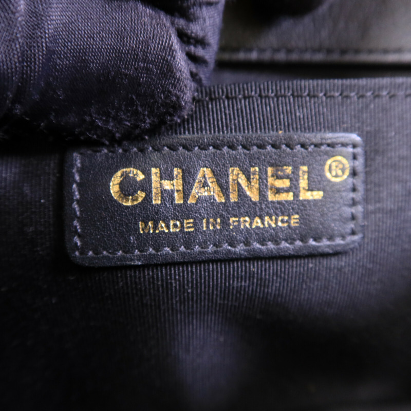 CHANEL 羊皮皮革Boy 25鏈帶肩背袋-5