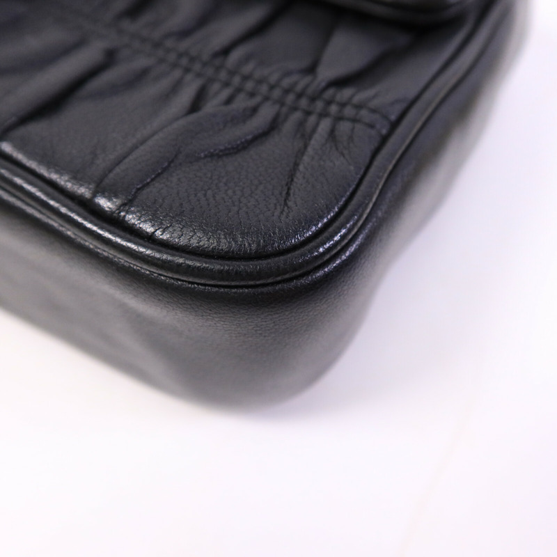 PRADA 羊皮皮革Shoulder Bag鏈帶肩背袋-10