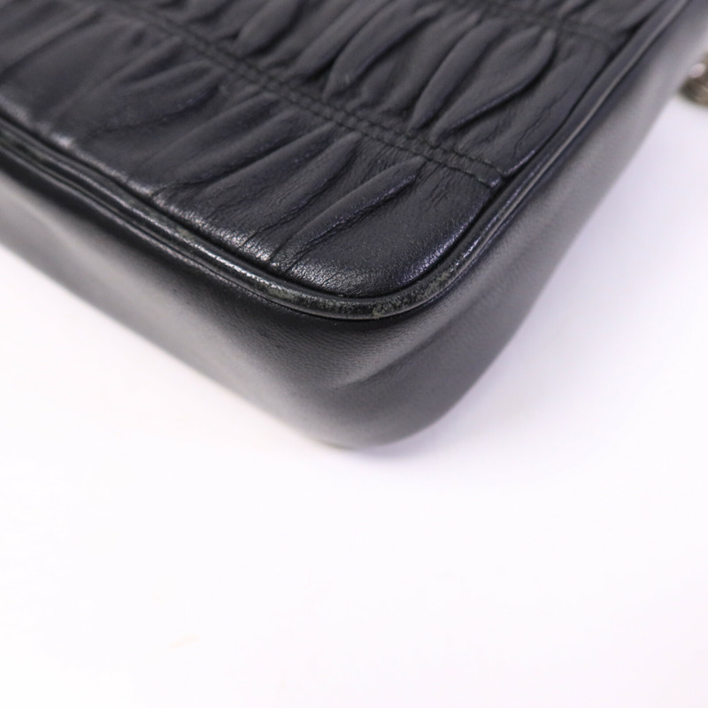 PRADA 羊皮皮革Shoulder Bag鏈帶肩背袋-12