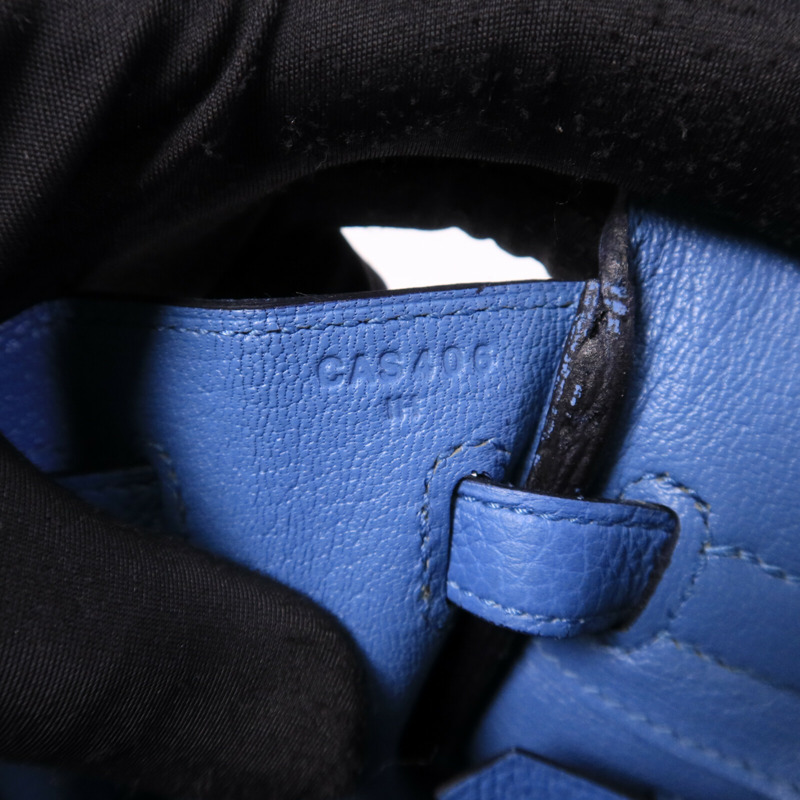 HERMES Togo皮革Birkin 25手挽袋Bleu Azur-7