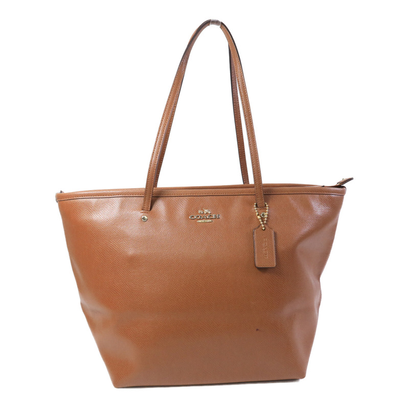 COACH 牛皮皮革Tote Bag手挽袋-0