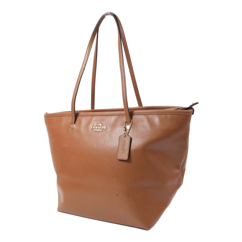 COACH 牛皮皮革Tote Bag手挽袋-2