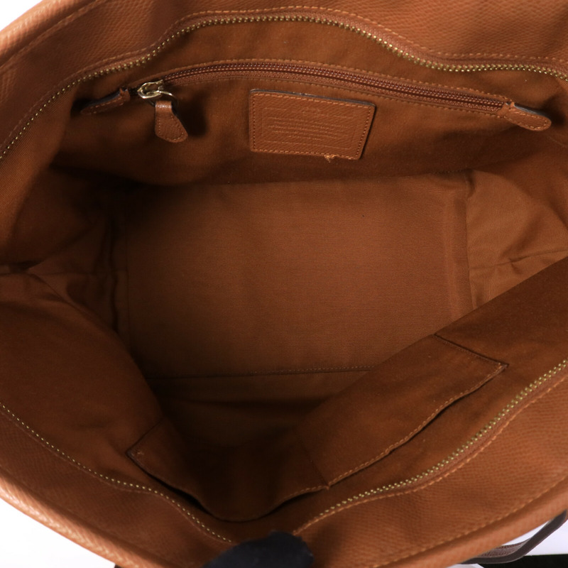 COACH 牛皮皮革Tote Bag手挽袋-4