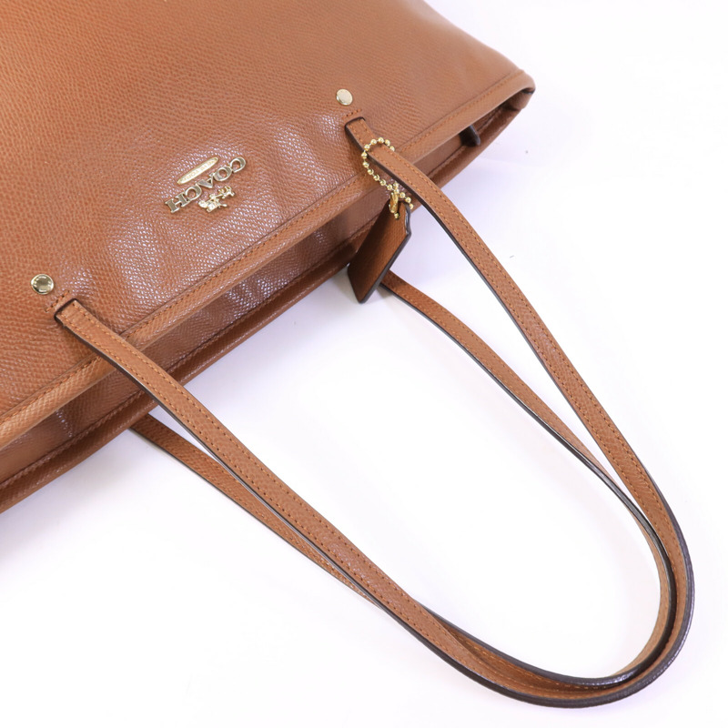 COACH 牛皮皮革Tote Bag手挽袋-7