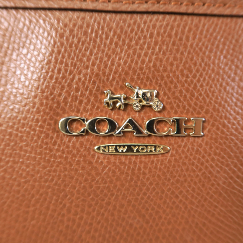 COACH 牛皮皮革Tote Bag手挽袋-8