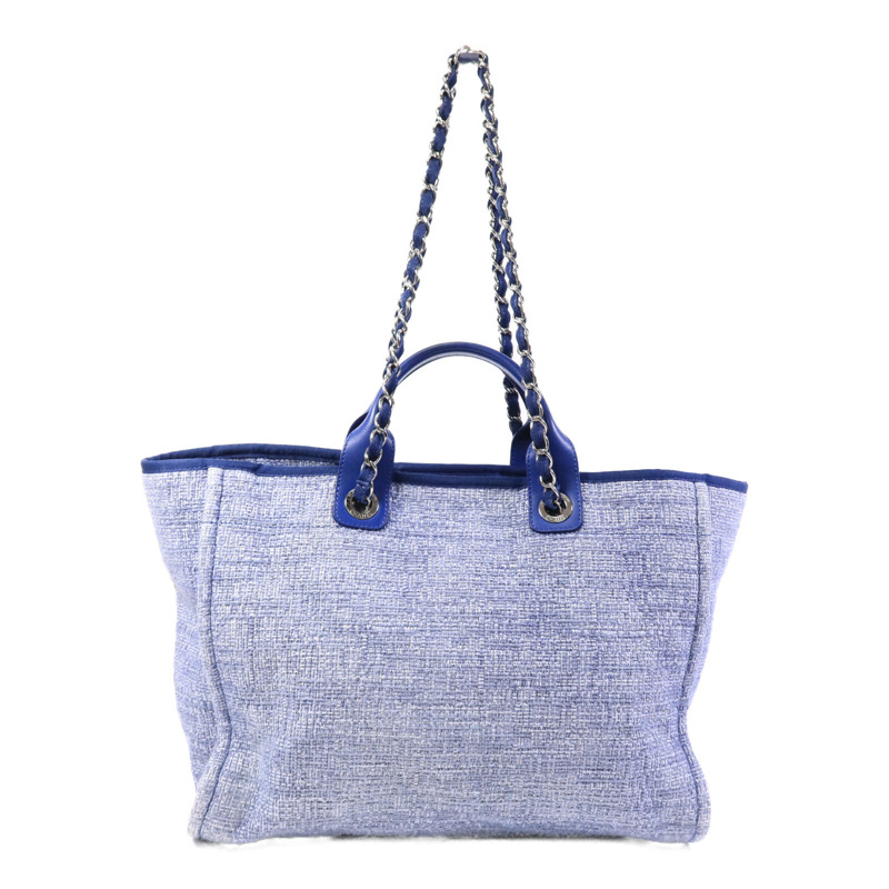 CHANEL 帆布Deauville Tote Bag手挽肩背兩用袋-1