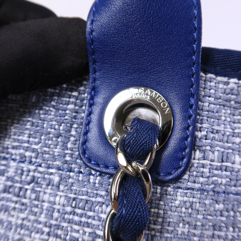 CHANEL 帆布Deauville Tote Bag手挽肩背兩用袋-6