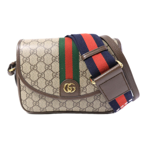 GUCCI 塗層帆布Ophidia GG手挽肩背兩用袋
