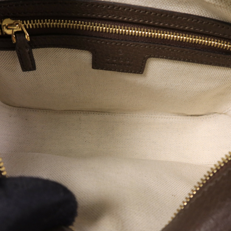 GUCCI 塗層帆布Ophidia GG手挽肩背兩用袋-4