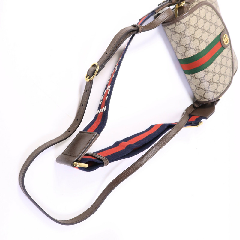 GUCCI 塗層帆布Ophidia GG手挽肩背兩用袋-8