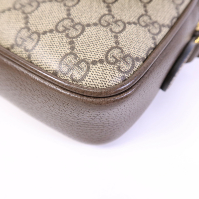 GUCCI 塗層帆布Ophidia GG手挽肩背兩用袋-10