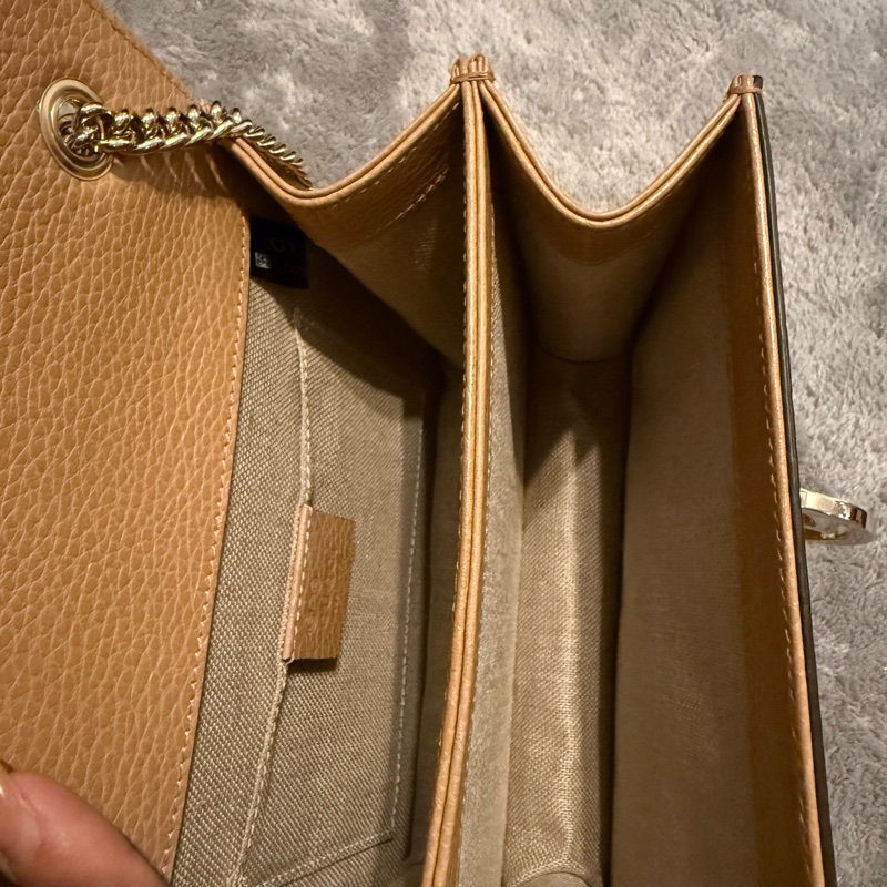 9新正版Gucci 510304經典Interlocking系列雙GLOGO全皮革單鍊肩背/斜背包-13