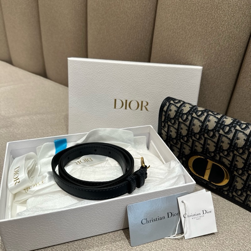 Dior 蒙田 二合一WOC 可兩用鏈條+腰包皮帶-4