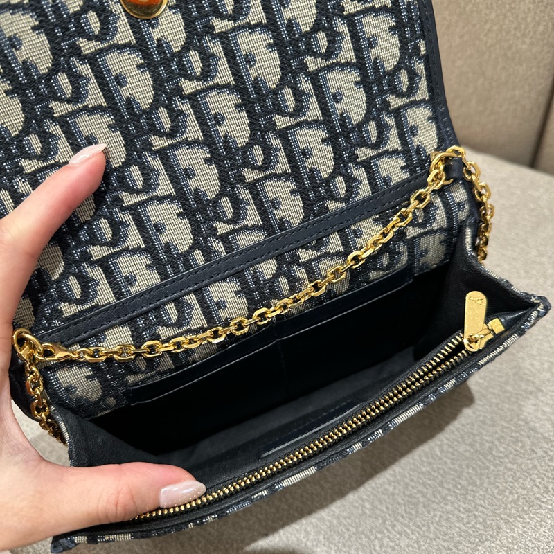 Dior 蒙田 二合一WOC 可兩用鏈條+腰包皮帶-9