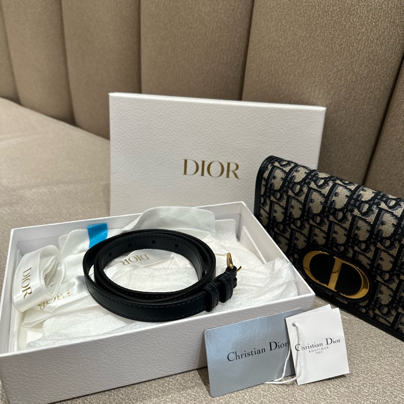 Dior 蒙田 二合一WOC 可兩用鏈條+腰包皮帶-14