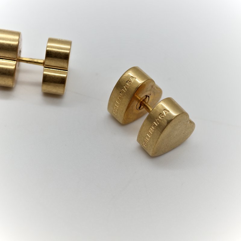 Balenciaga 巴黎世家 金色 心形 耳環 耳釘-5