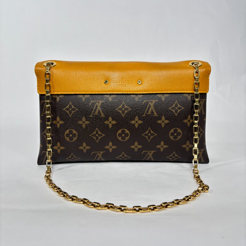 Louis Vuitton Monogram Pallas Chain Bag金扣鍊帶肩背包-2