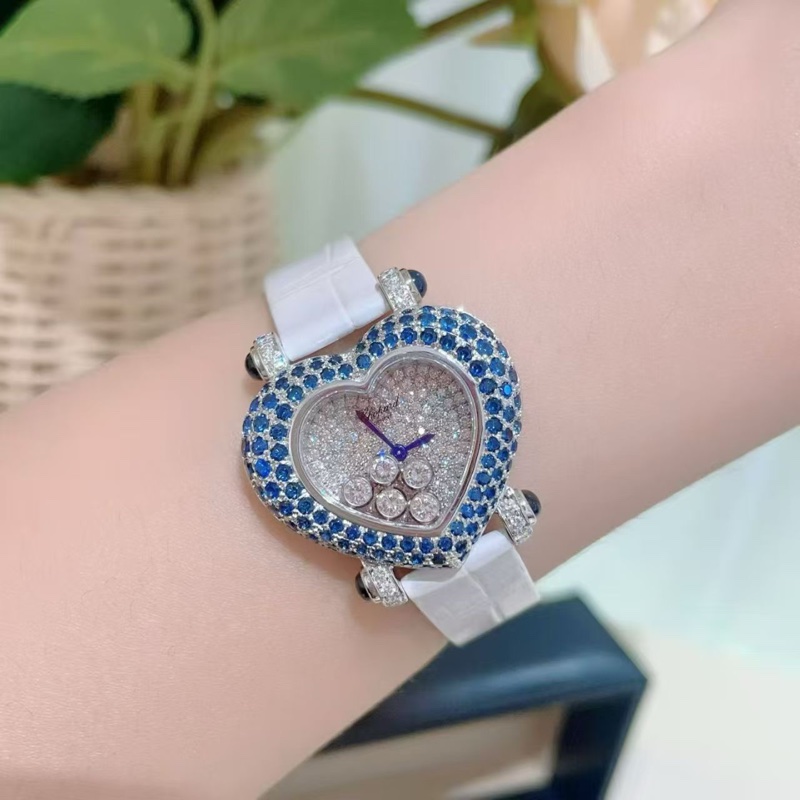 Chopard蕭邦Happy Diamonds愛心形鑽石女表-4
