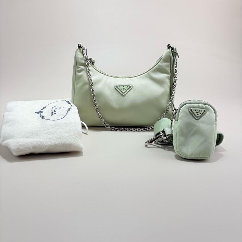 PRADA普拉達HOBO三合一腋下包 斜挎包-0