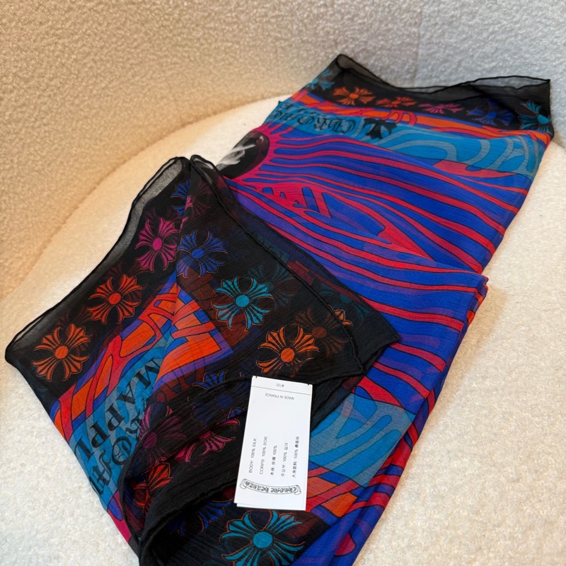 Chrome Hearts silk scarf-1