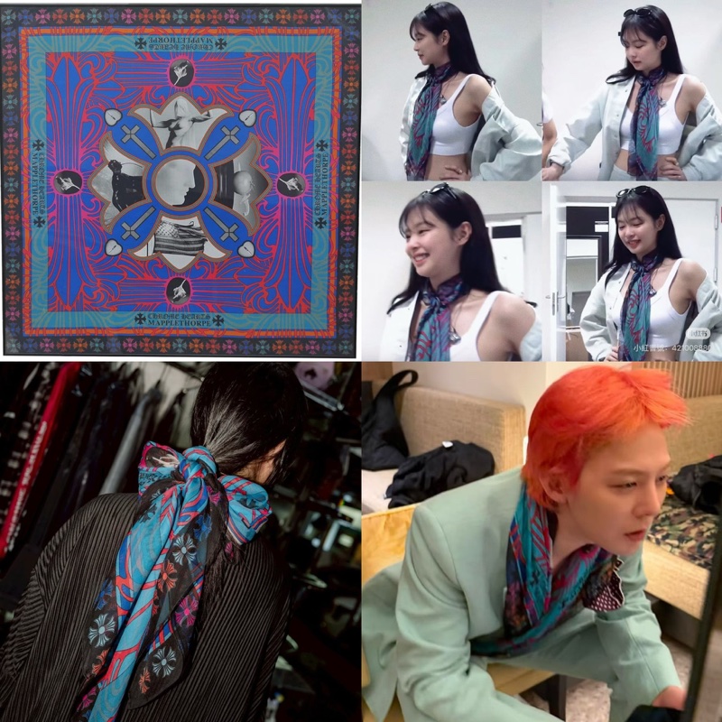 Chrome Hearts silk scarf-3