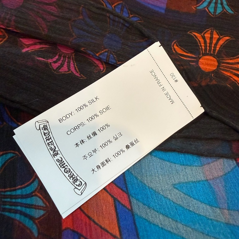 Chrome Hearts silk scarf-4