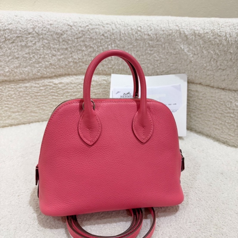 【閑置全新✨全網最低價💗適合夏天🍹】愛馬仕/Hermes 保齡球 Mini Bolide 夏日粉 銀扣 K刻 全套B刻-2