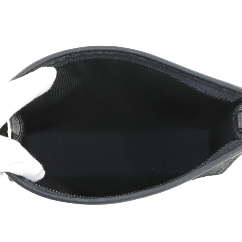 路易威登 Monogram Shadow Gaston 穿戴式皮夾單肩手提包黑色皮革 M81115 RFID-6