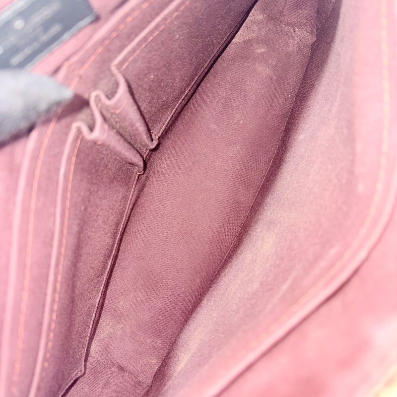 LOUIS VUITTON LV棕色老花郵差包 單肩包-5