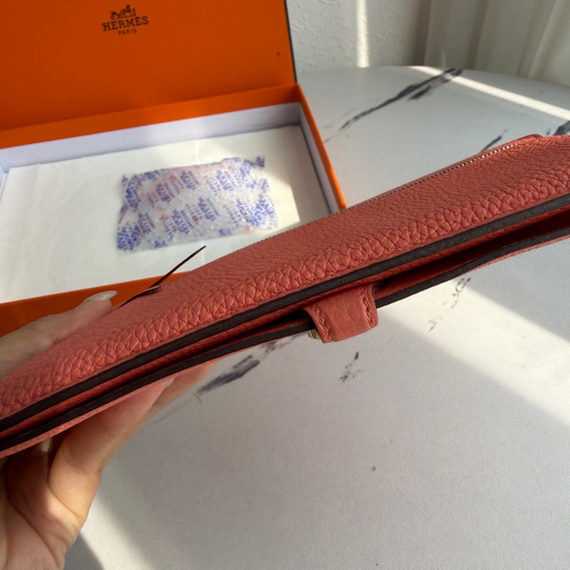 Hermes 珊瑚粉長夾❤️🩷-5