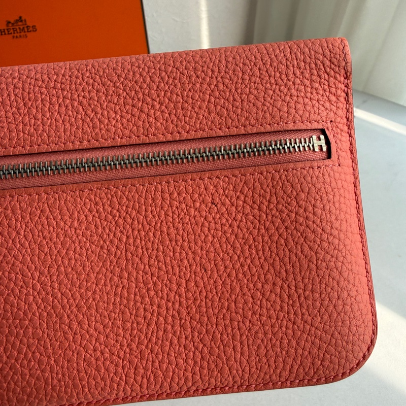 Hermes 珊瑚粉長夾❤️🩷-7