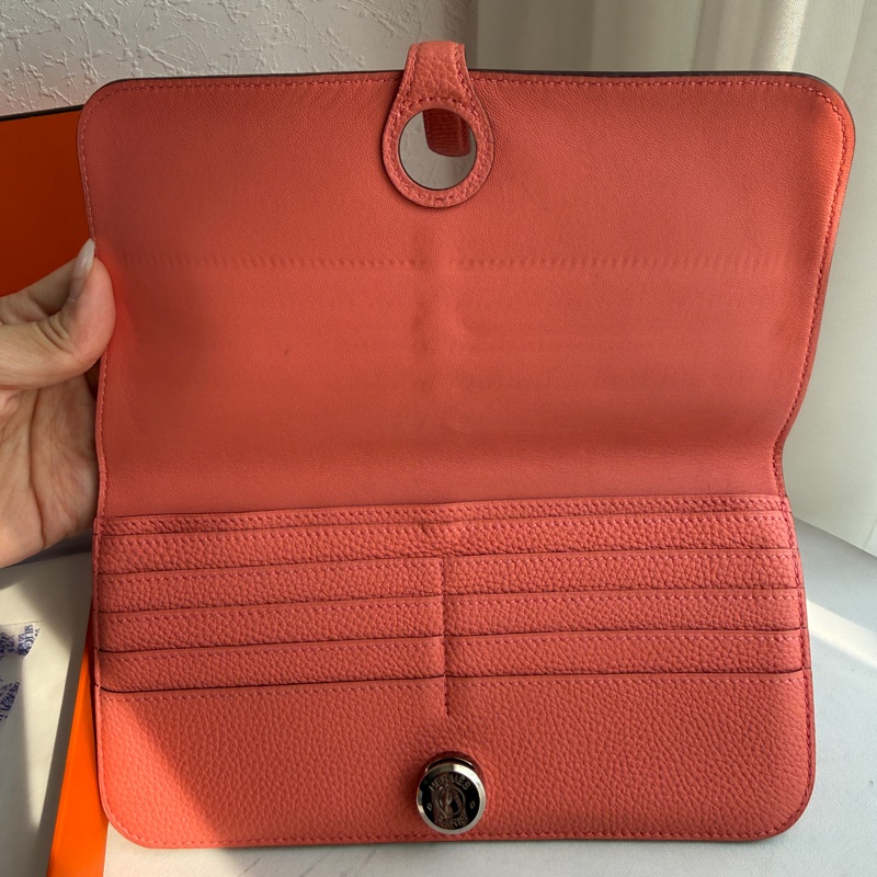 Hermes 珊瑚粉長夾❤️🩷-8