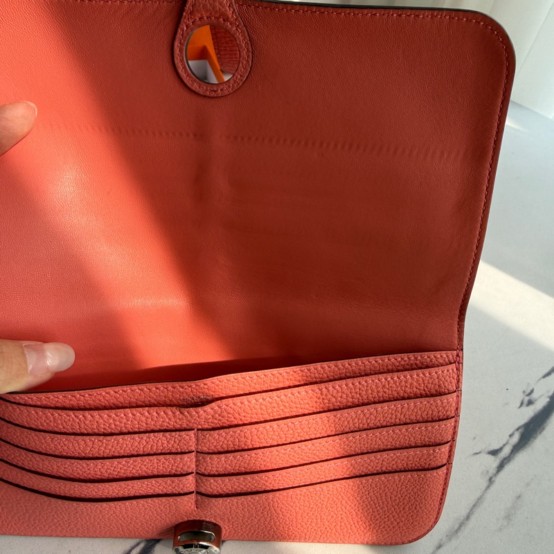 Hermes 珊瑚粉長夾❤️🩷-11
