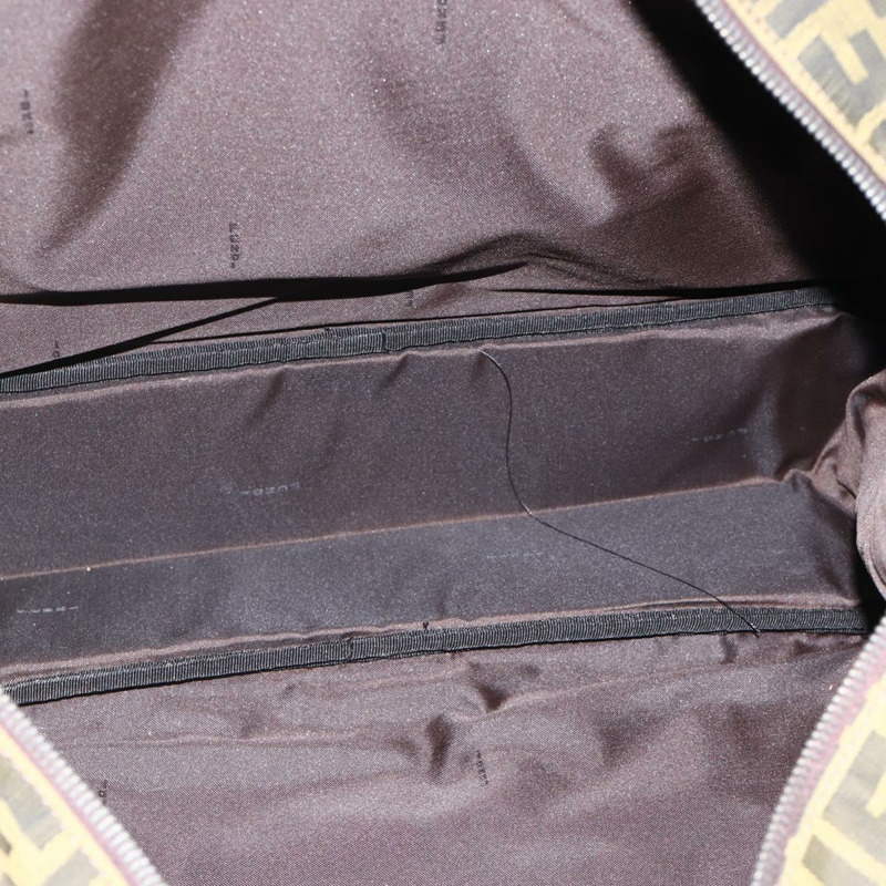 【日本直送】FENDI Zucca帆布波士頓包 棕色/黑色 正品 BAZ016A-10